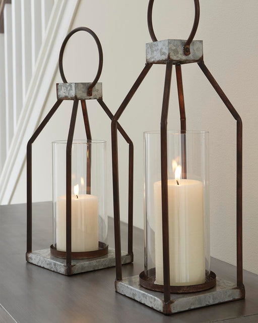Diedrick Lantern (Set of 2) - US Furniture & Mattress (Waterbury,CT)*