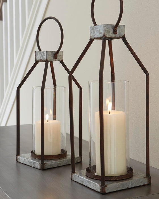 Diedrick Lantern (Set of 2) - US Furniture & Mattress (Waterbury,CT)*