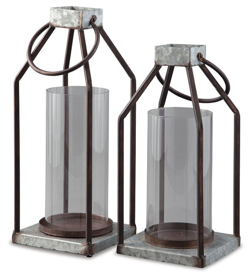 Diedrick Lantern (Set of 2) - US Furniture & Mattress (Waterbury,CT)*