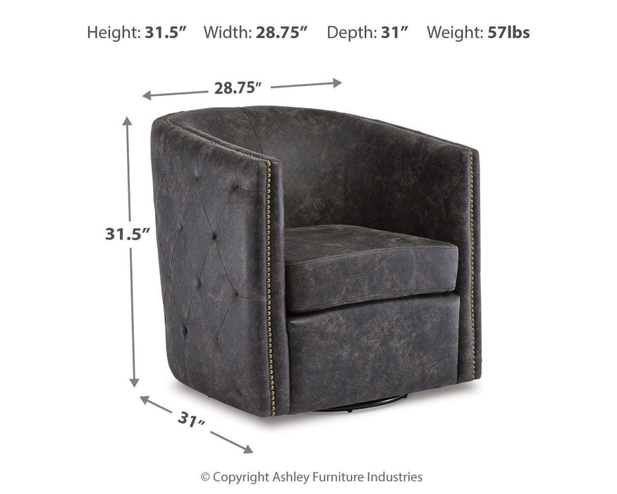 Brentlow Swivel Accent Chair - US Furniture & Mattress (Waterbury,CT)*