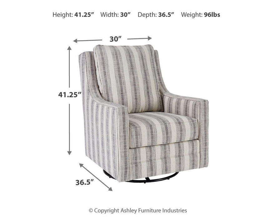 Kambria Swivel Glider Accent Chair - US Furniture & Mattress (Waterbury,CT)*