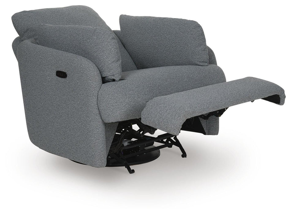 Alainmont Next-Gen Nuvella Swivel Power Recliner - US Furniture & Mattress (Waterbury,CT)*