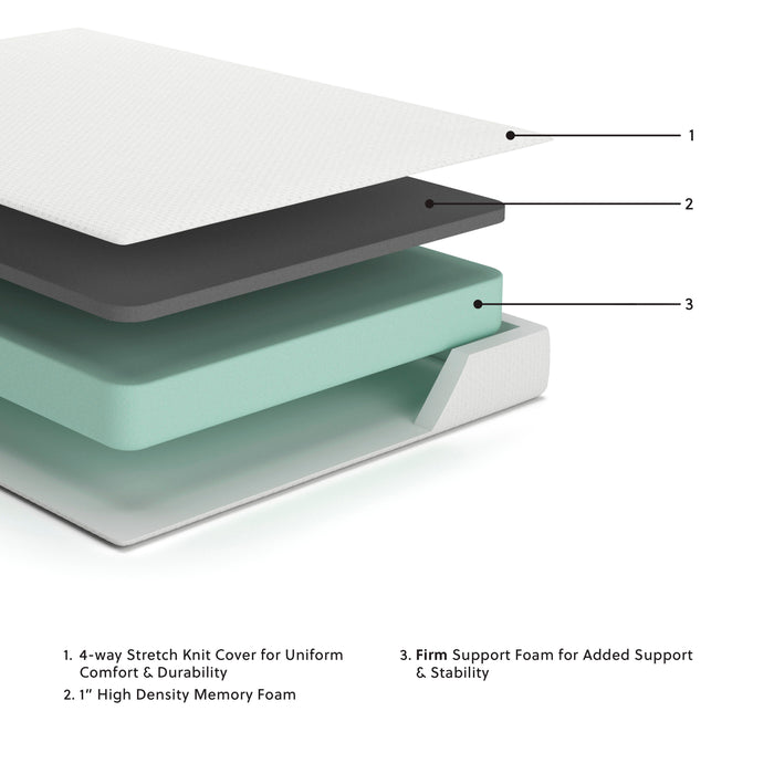 Chime 8 Inch Memory Foam Mattress in a Box - US Furniture & Mattress (Waterbury,CT)*