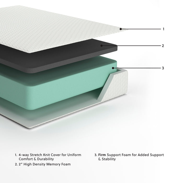 Chime 12 Inch Memory Foam Mattress in a Box - US Furniture & Mattress (Waterbury,CT)*