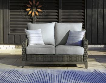 Elite Park Outdoor Loveseat with Cushion - US Furniture & Mattress (Waterbury,CT)*