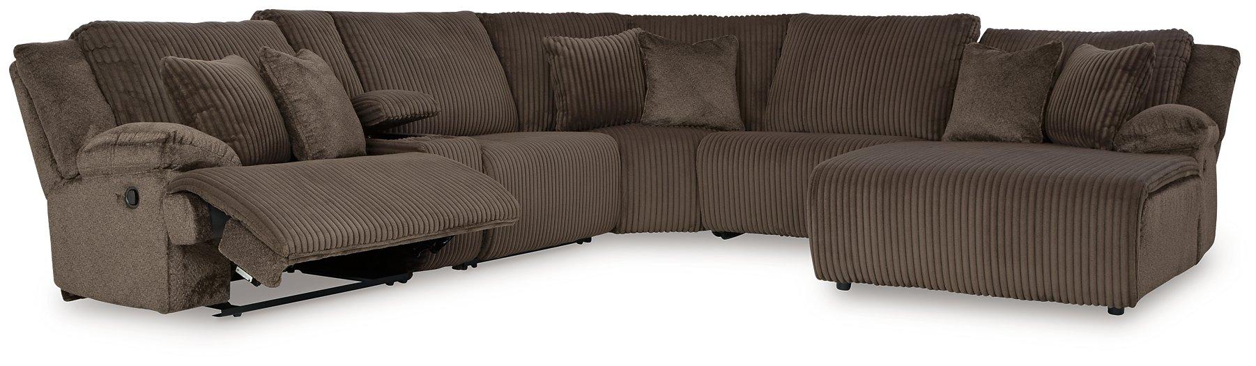 Top Tier Reclining Sectional with Chaise - US Furniture & Mattress (Waterbury,CT)*