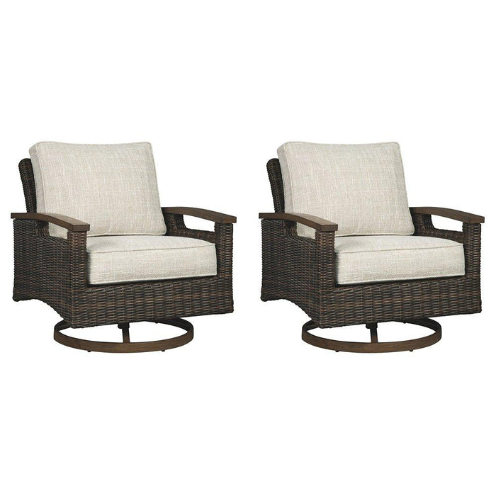 Paradise Trail Outdoor Sofa, Lounge Chairs and Fire Pit Table - US Furniture & Mattress (Waterbury,CT)*
