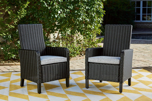 Beachcroft Outdoor Arm Chair with Cushion (Set of 2) - US Furniture & Mattress (Waterbury,CT)*