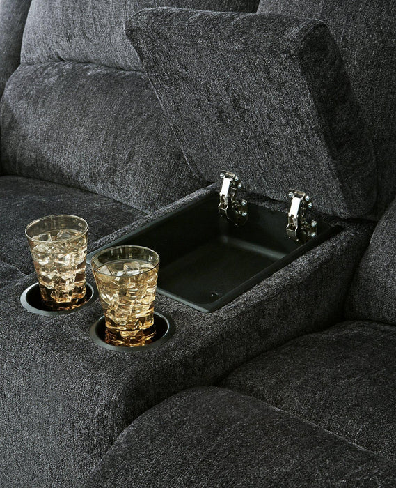Draycoll Power Reclining Loveseat with Console - US Furniture & Mattress (Waterbury,CT)*