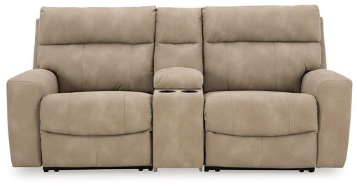 Next-Gen DuraPella Power Reclining Sectional Loveseat with Console - US Furniture & Mattress (Waterbury,CT)*