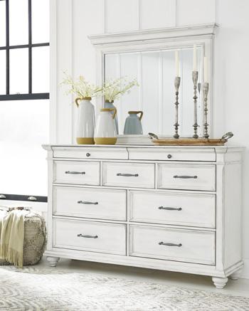 Kanwyn Dresser and Mirror - US Furniture & Mattress (Waterbury,CT)*