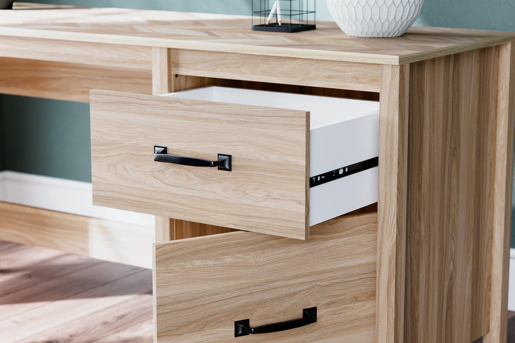 Battelle 60" Home Office Desk with Return - US Furniture & Mattress (Waterbury,CT)*