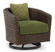 Horizon Hall Outdoor Swivel Lounge Chair with Cushion - US Furniture & Mattress (Waterbury,CT)*