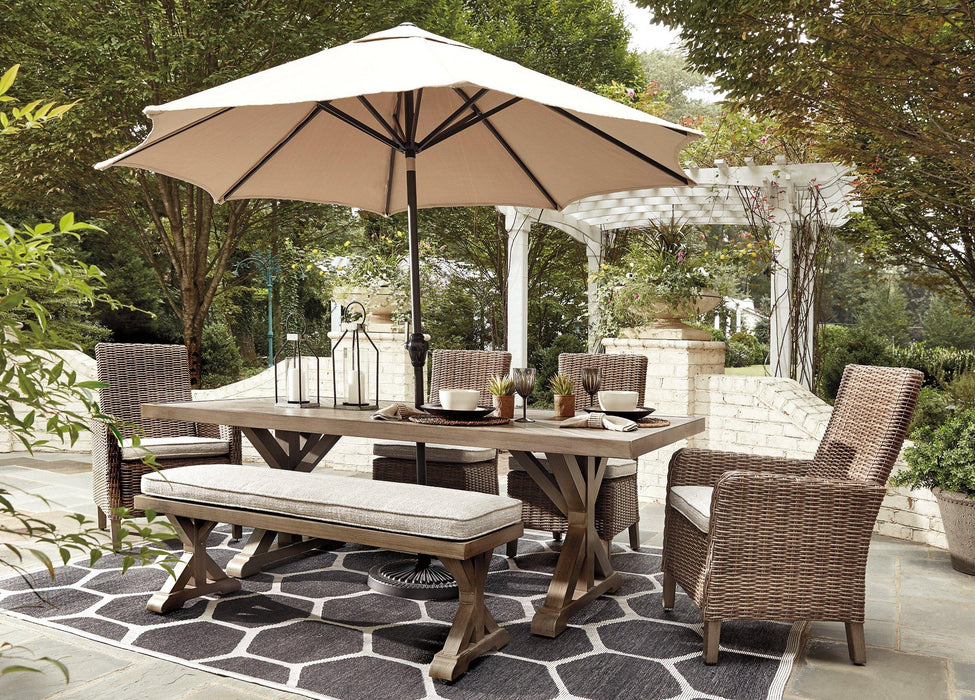 Beachcroft Outdoor Dining Set - US Furniture & Mattress (Waterbury,CT)*
