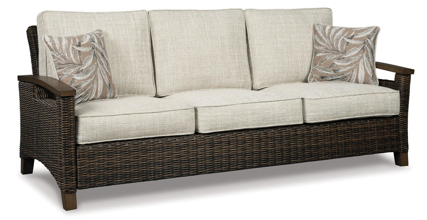 Paradise Trail Outdoor Sofa, Lounge Chairs and Fire Pit Table - US Furniture & Mattress (Waterbury,CT)*