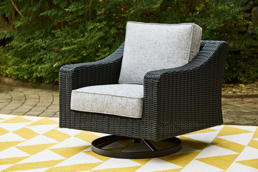 Beachcroft Outdoor Swivel Lounge with Cushion - US Furniture & Mattress (Waterbury,CT)*