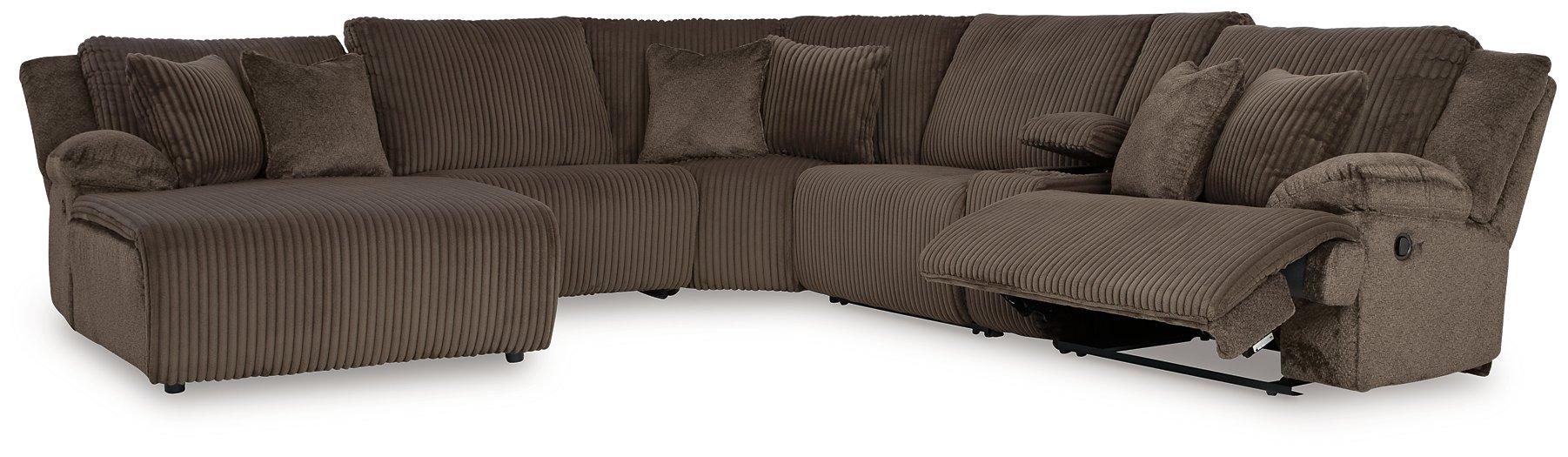 Top Tier Reclining Sectional with Chaise - US Furniture & Mattress (Waterbury,CT)*