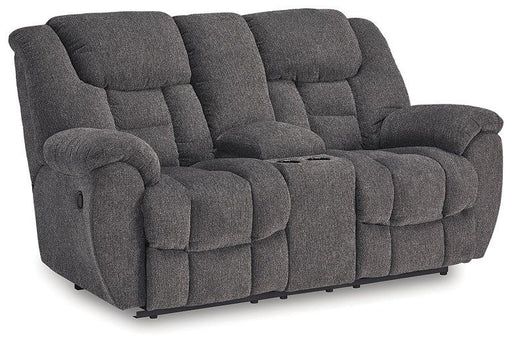 Foreside Reclining Loveseat with Console - US Furniture & Mattress (Waterbury,CT)*