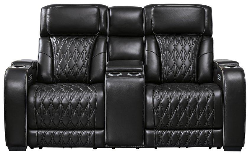Boyington Power Reclining Loveseat with Console - US Furniture & Mattress (Waterbury,CT)*