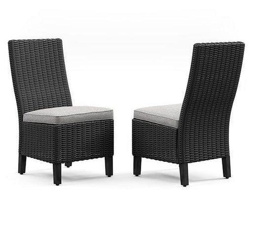 Beachcroft Outdoor Side Chair with Cushion (Set of 2) - US Furniture & Mattress (Waterbury,CT)*