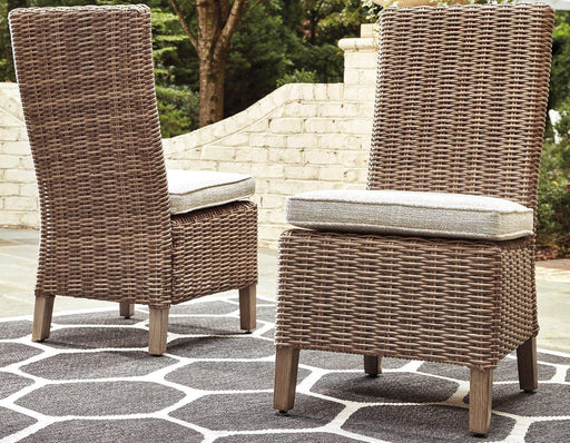 Beachcroft Outdoor Side Chair with Cushion (Set of 2) - US Furniture & Mattress (Waterbury,CT)*