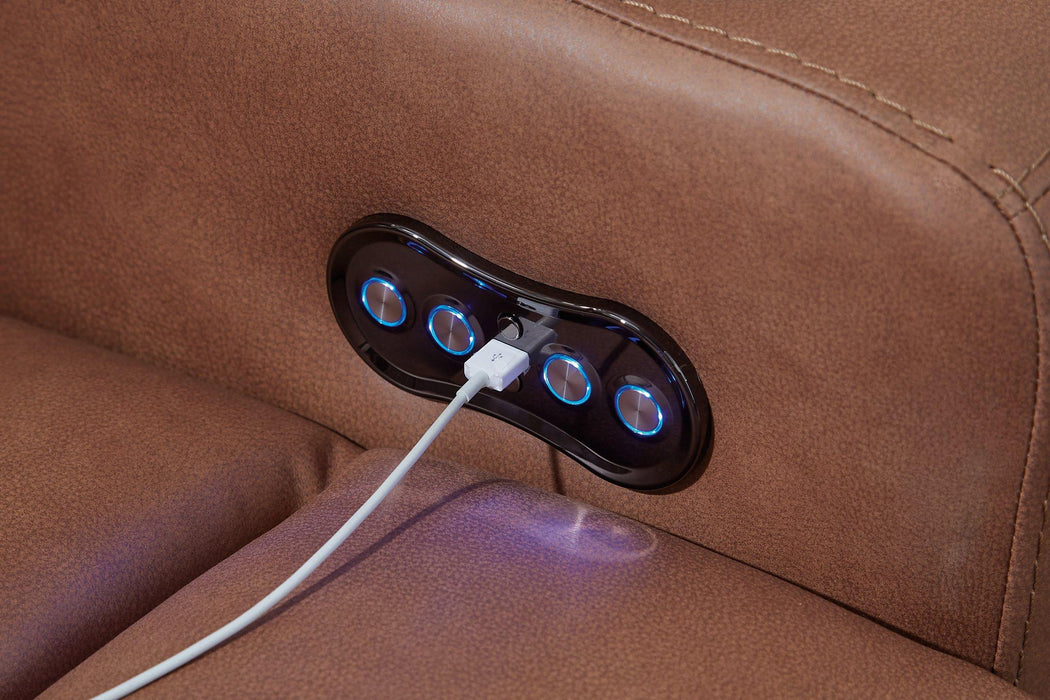 Clean-Slate Power Reclining Loveseat with Console - US Furniture & Mattress (Waterbury,CT)*