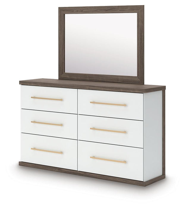 Kendanport Dresser and Mirror - US Furniture & Mattress (Waterbury,CT)*