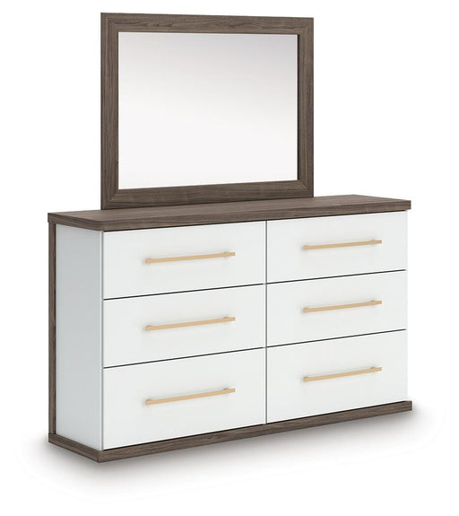 Kendanport Dresser and Mirror - US Furniture & Mattress (Waterbury,CT)*