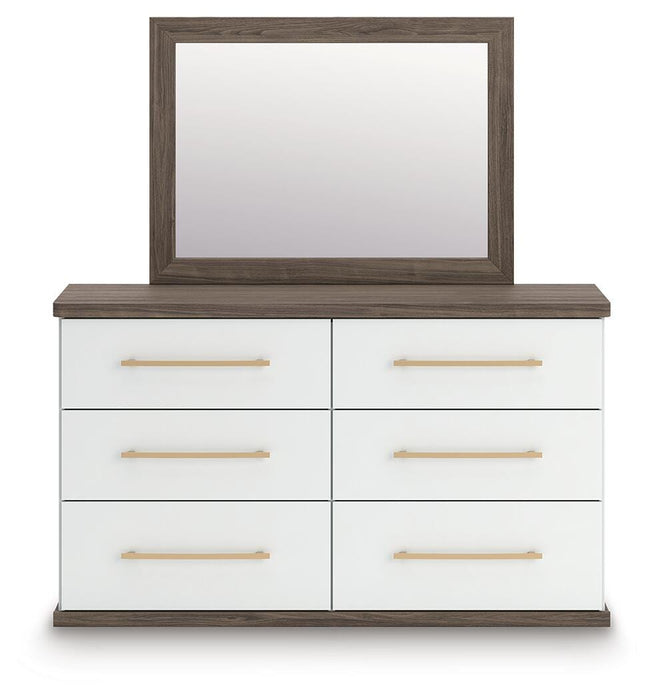 Kendanport Dresser and Mirror - US Furniture & Mattress (Waterbury,CT)*
