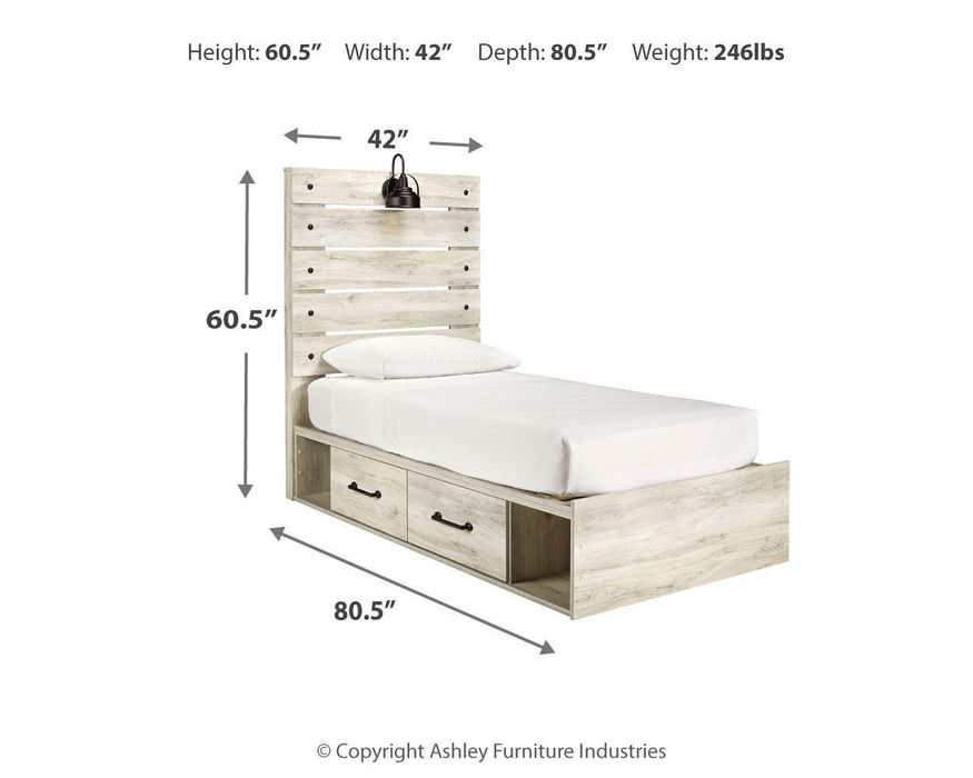 Cambeck Bed with 4 Storage Drawers - US Furniture & Mattress (Waterbury,CT)*