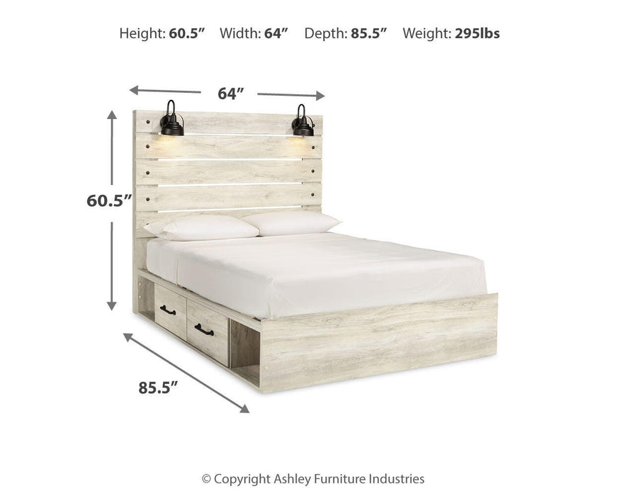 Cambeck Bed with 4 Storage Drawers - US Furniture & Mattress (Waterbury,CT)*
