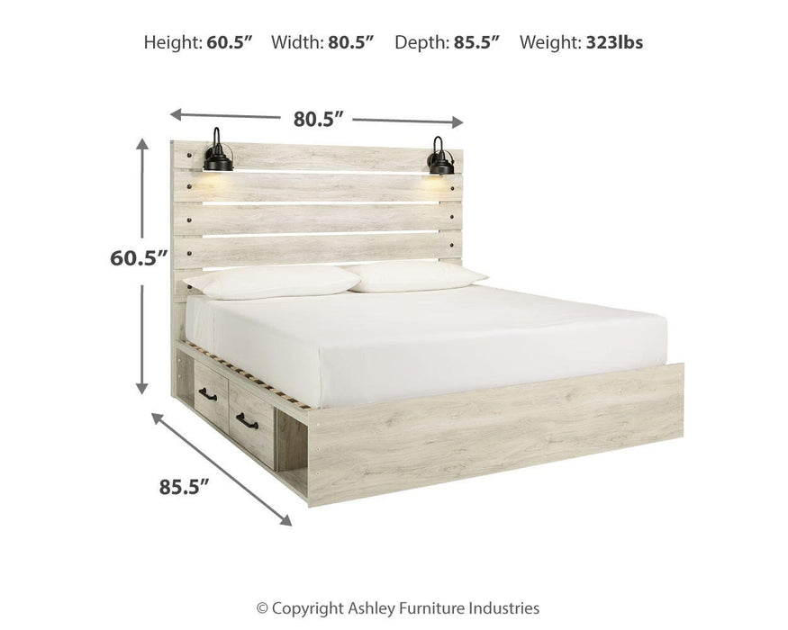 Cambeck Bed with 4 Storage Drawers - US Furniture & Mattress (Waterbury,CT)*