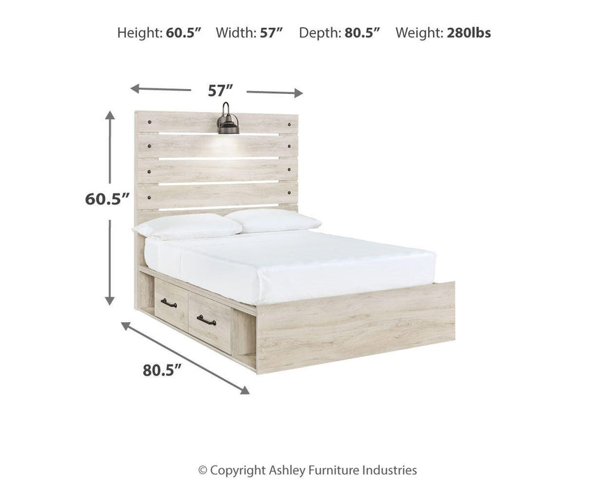 Cambeck Bed with 4 Storage Drawers - US Furniture & Mattress (Waterbury,CT)*