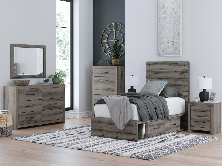 Graystorm Bed with Storage - US Furniture & Mattress (Waterbury,CT)*
