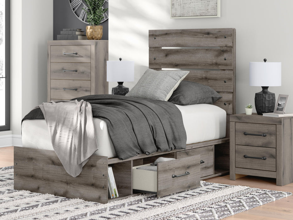 Graystorm Bed with Storage - US Furniture & Mattress (Waterbury,CT)*