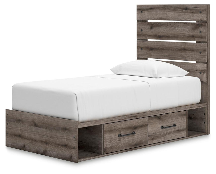 Graystorm Bed with Storage - US Furniture & Mattress (Waterbury,CT)*