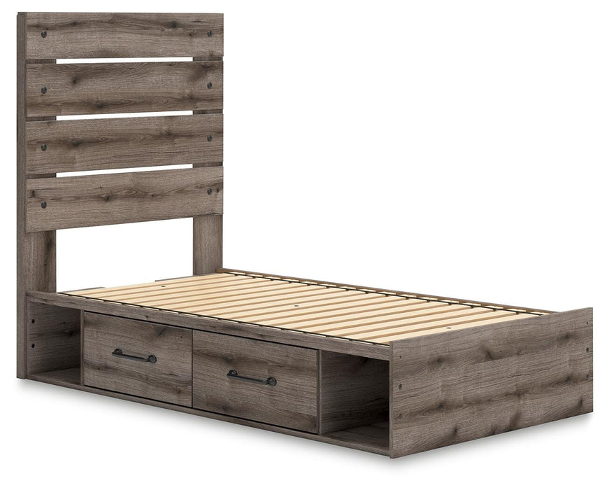 Graystorm Bed with Storage - US Furniture & Mattress (Waterbury,CT)*