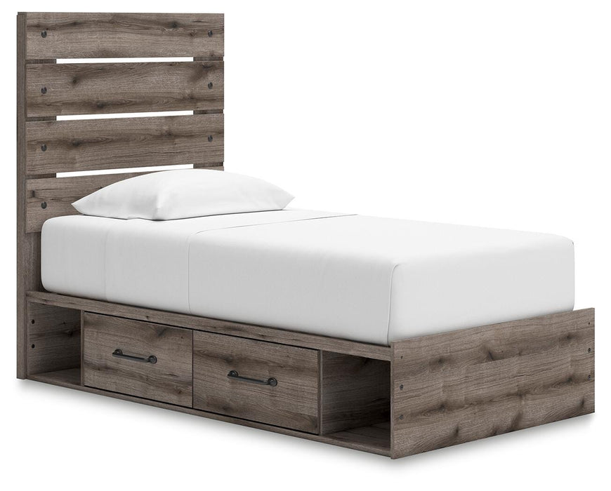 Graystorm Bed with Storage - US Furniture & Mattress (Waterbury,CT)*