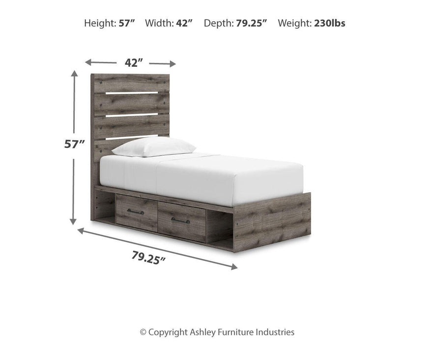 Graystorm Bed with Storage - US Furniture & Mattress (Waterbury,CT)*