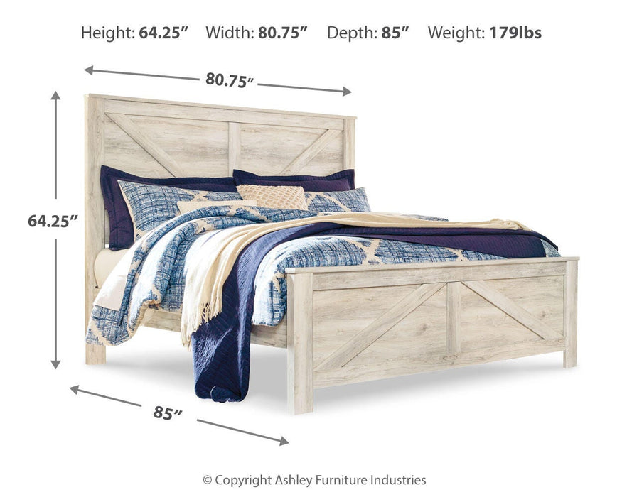 Bellaby Crossbuck Bed - US Furniture & Mattress (Waterbury,CT)*