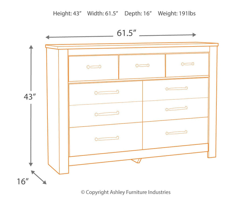 Bellaby Dresser - US Furniture & Mattress (Waterbury,CT)*
