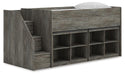 Frandern Loft Bed with Bookcase Storage - US Furniture & Mattress (Waterbury,CT)*