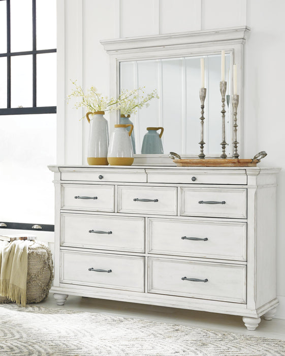 Kanwyn Dresser and Mirror - US Furniture & Mattress (Waterbury,CT)*