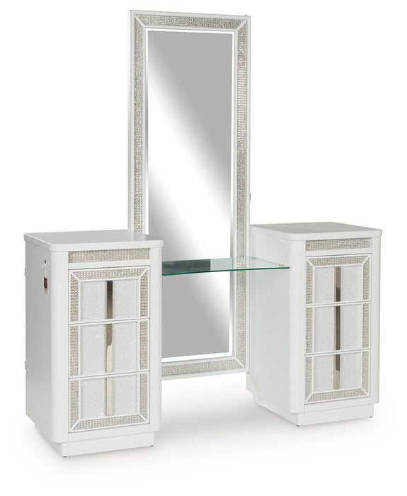 Chalanna Vanity with Mirror - US Furniture & Mattress (Waterbury,CT)*