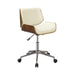 Addington Adjustable Height Office Chair Ecru and Chrome - US Furniture & Mattress (Waterbury,CT)*