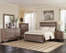 Kauffman California King, E.king, & Queen Panel Bed Washed Taupe - US Furniture & Mattress (Waterbury,CT)*