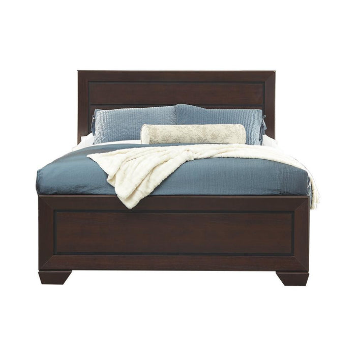 Kauffman California King, Eastren King, & Queen Panel Bed Dark Cocoa - US Furniture & Mattress (Waterbury,CT)*