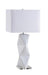 Camie Geometric Ceramic Base Table Lamp White - US Furniture & Mattress (Waterbury,CT)*