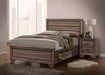 Kauffman California King, E.king, & Queen Panel Bed Washed Taupe - US Furniture & Mattress (Waterbury,CT)*