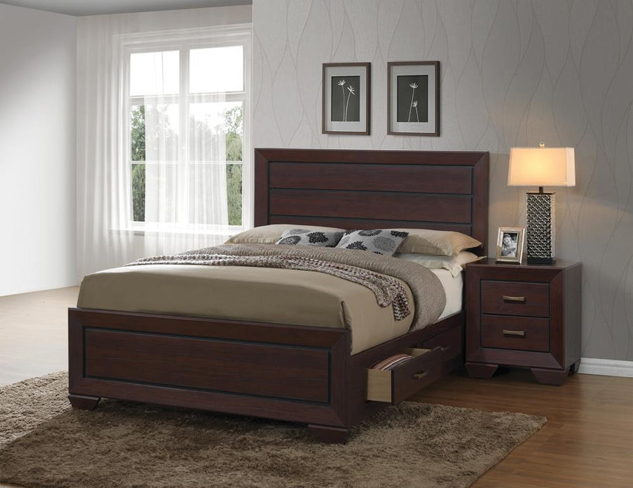 Kauffman California King, Eastren King, & Queen Panel Bed Dark Cocoa - US Furniture & Mattress (Waterbury,CT)*